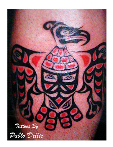 Wonderful Haida Eagle Tattoo By Pablo Dellic