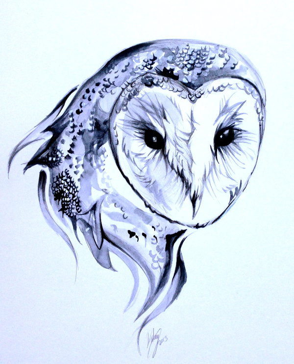 Grey & White Barn Owl Tattoo Design By Lucky978 on DeviantArt
