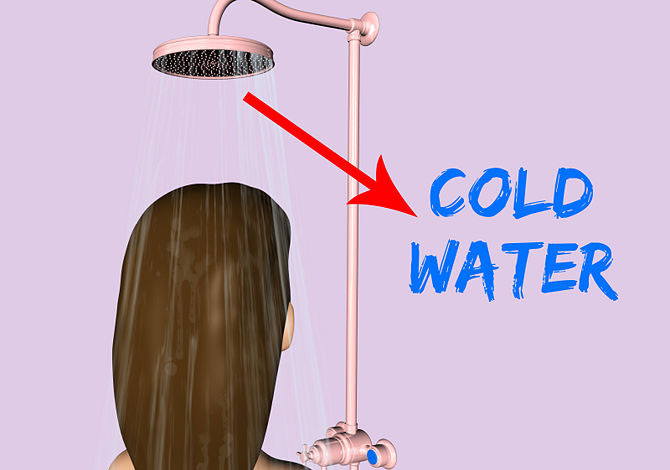 Rinse Hairs With Cold Water