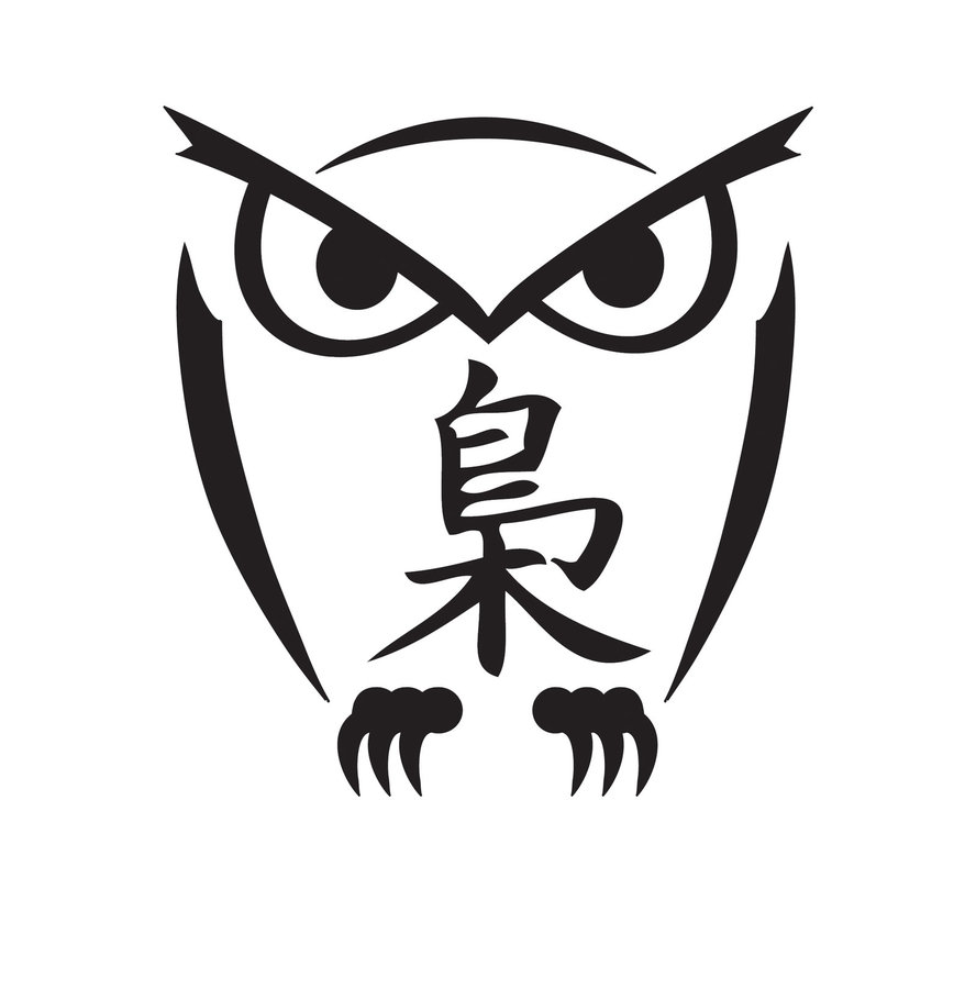 Tribal Owl with Kanji by HDOWL