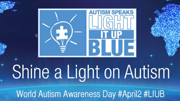 autism speaks light it up blue World Autism Awareness Day