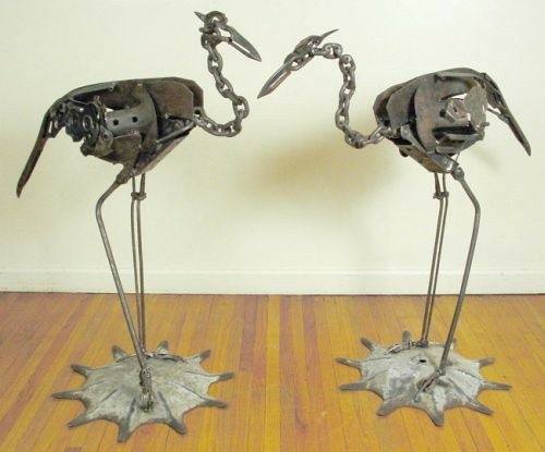 Amazing Birds Sculptures From Waste Metallic Tools