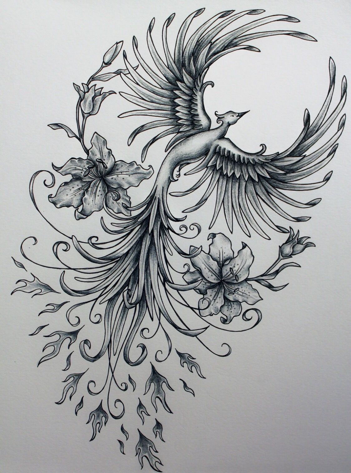 15 Phoenix Lotus Tattoo Ideas Designs