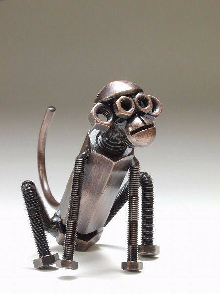 Monkey From Waste Metal Nutts & Bolts
