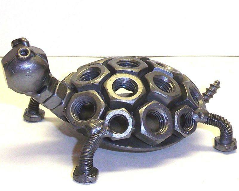 Tortoise From Waste Metal Nuts & Bolts
