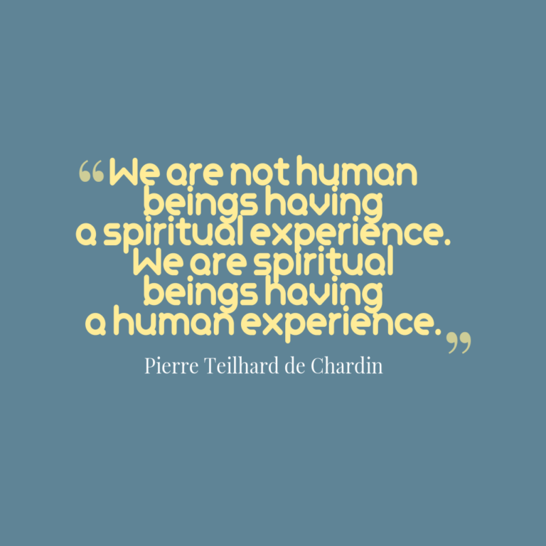 We are not human beings having a spiritual experience. We are spiritual ...