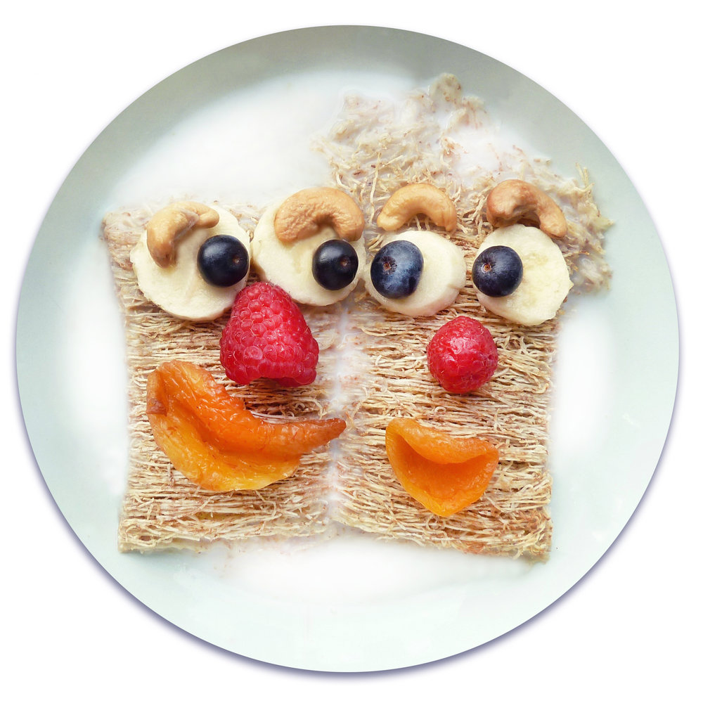 funny girl face toasts food picture