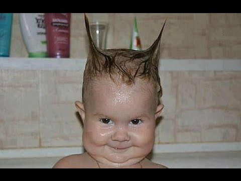 funny kid with batman hairstyle