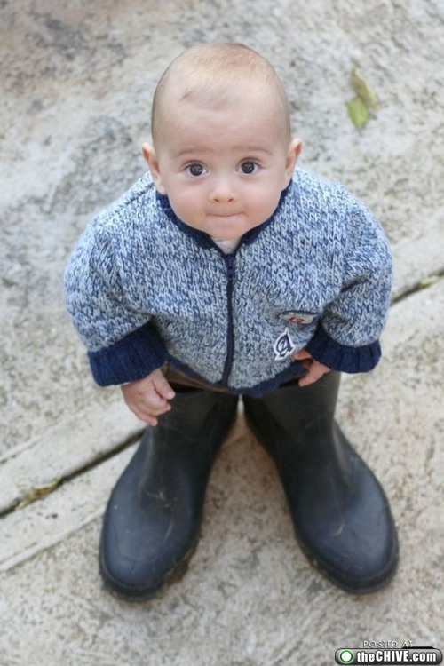 kid with big boots funny picture