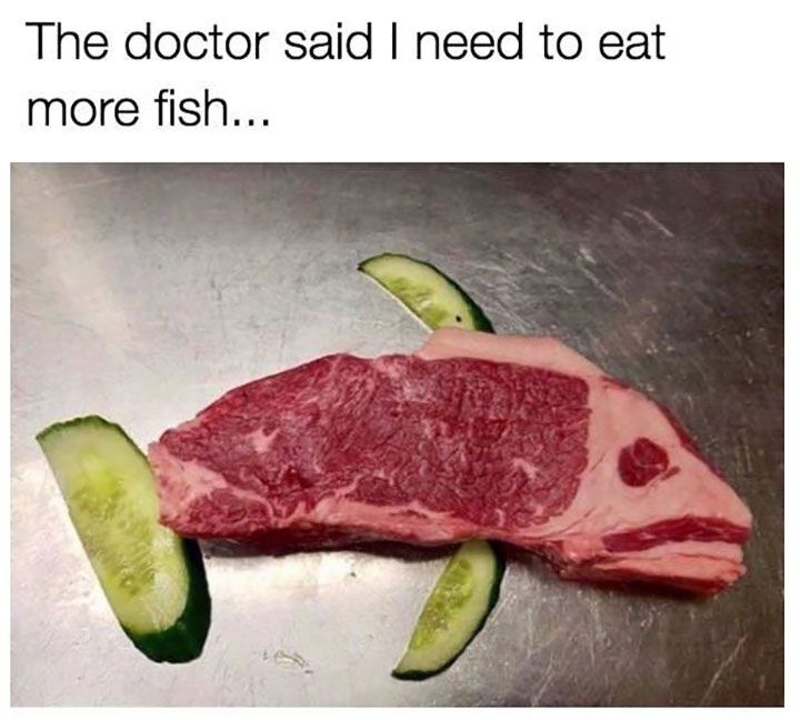 vegetables fish funny food meme