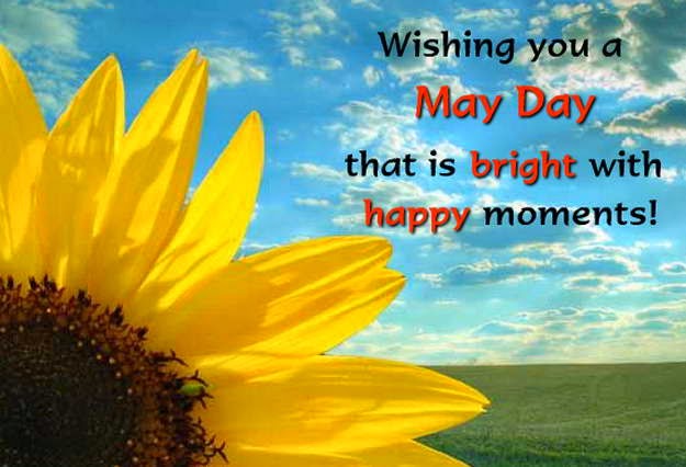 wishing you a may day that is bright with happy moments
