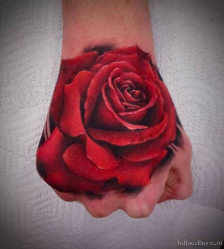 3D Realistic Detailed Hand Tattoo Design