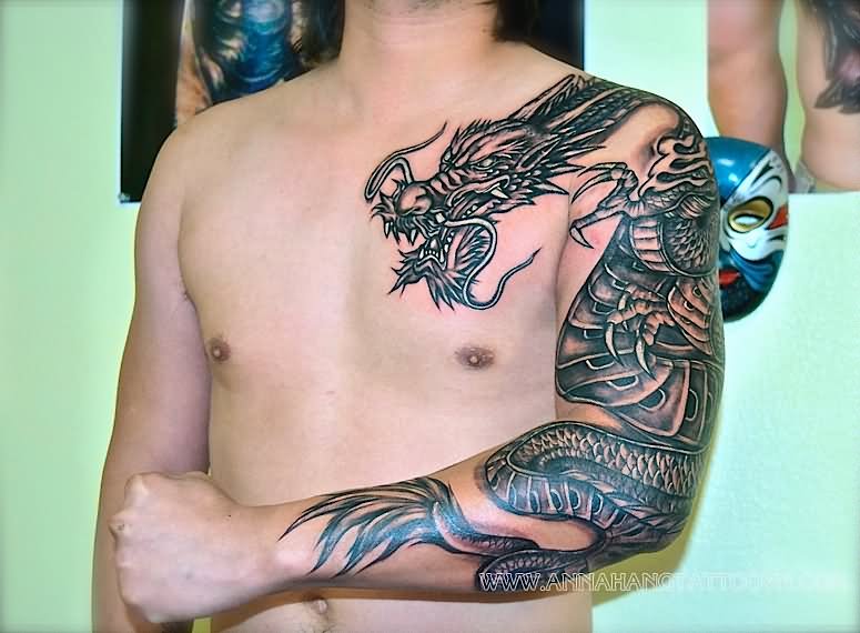 Dragon Sleeve Tattoo Ideas - wide 7