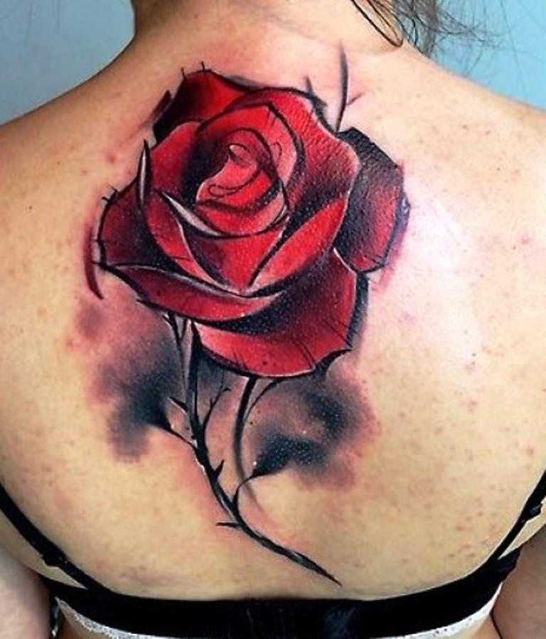 75+ Lovable Red Rose Tattoos and Designs With Meanings