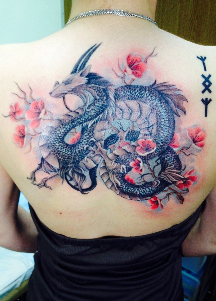 Pin By Kat On Tats In 2020 Spine Tattoos For Women Dragon Tattoo Neck Drago...