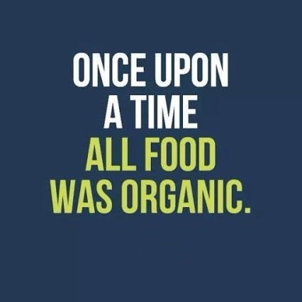 Once upon a time all food was organic