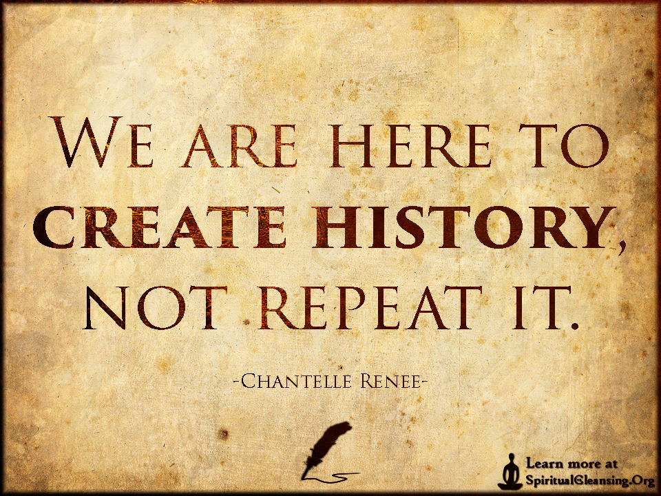 WE are here to create history not repeat it – Chantelle Renee
