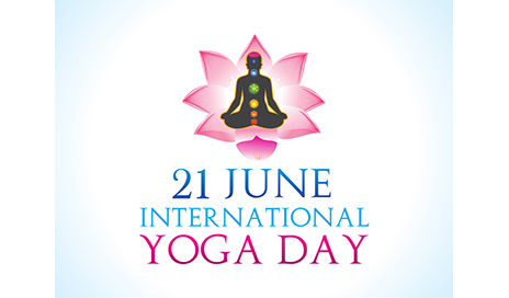21 june International Yoga Day card