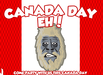 Canada day eh come party with us this Canada day