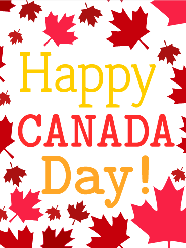 Happy Canada Day greeting card