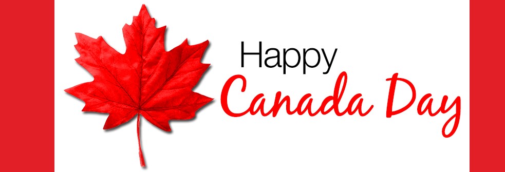 Happy Canada Day maple leaf facebook cover picture