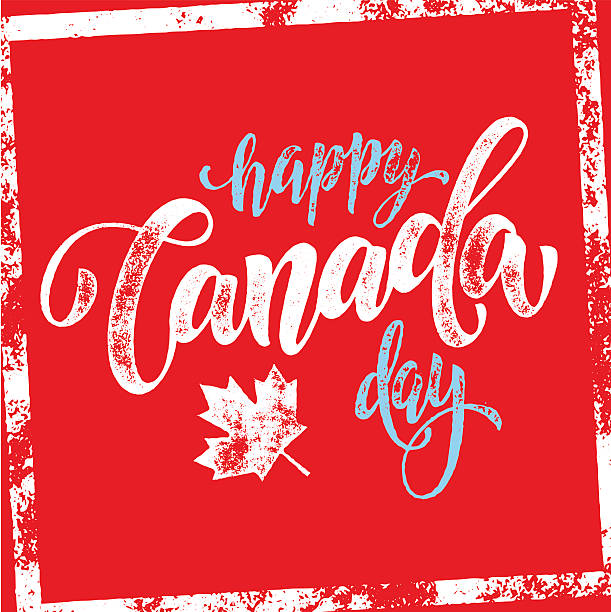 Happy Canada day beautiful greeting card