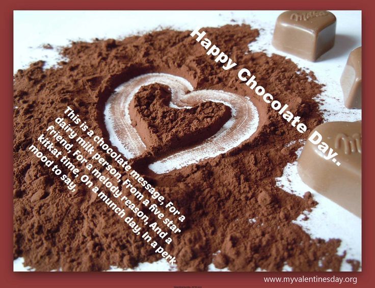 Happy Chocolate Day heart picture