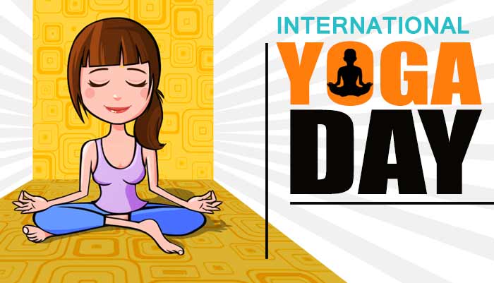 International Yoga Day girl doing yoga