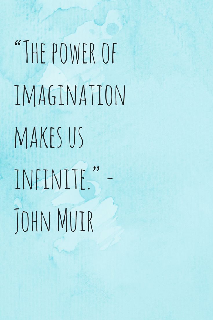 The Power Of Imagination makes us infinite – John Muir