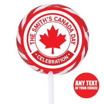 This smith’s Canada day celebration lollipop