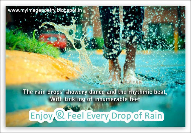 enjoy and feel every drop of rain happy rainy day