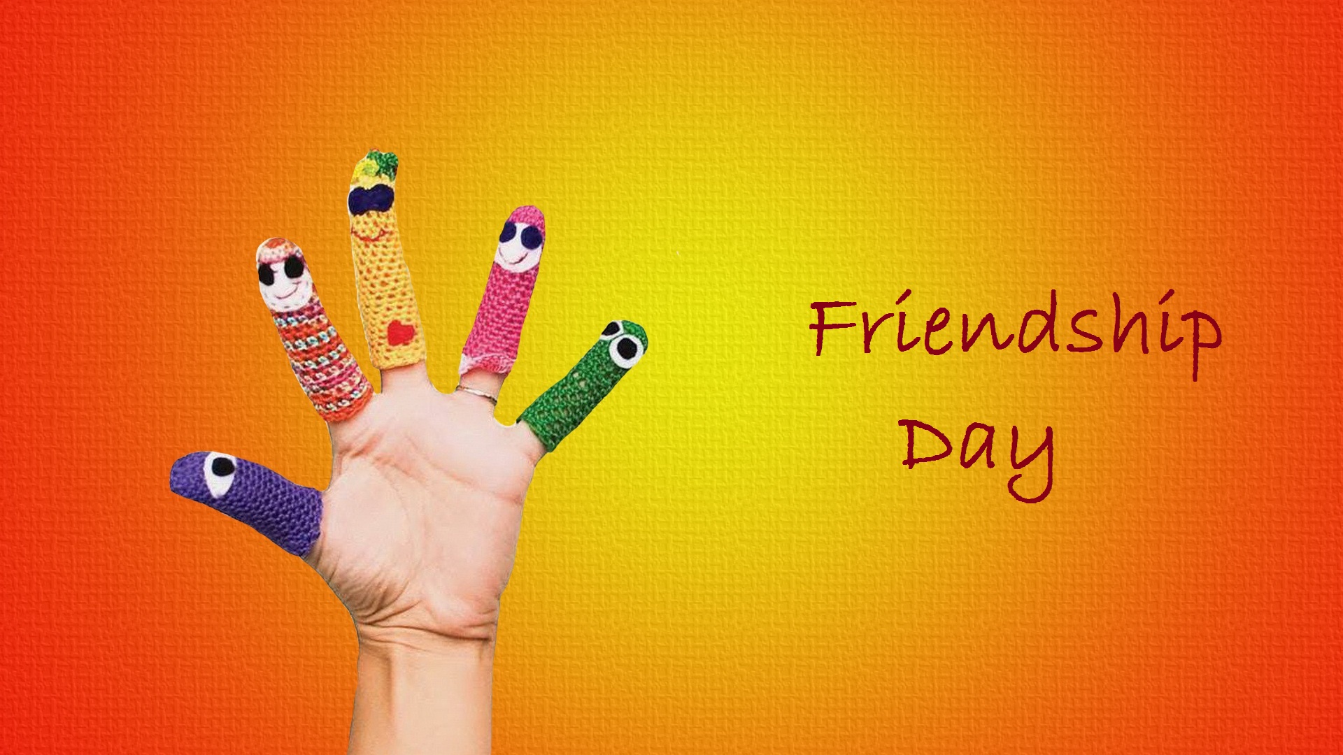 friendship day colorful hand wallpaper