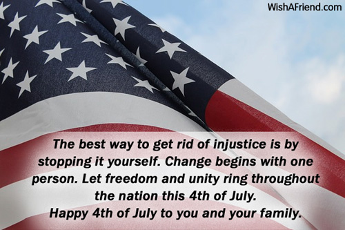 happy 4th of july to you and your family