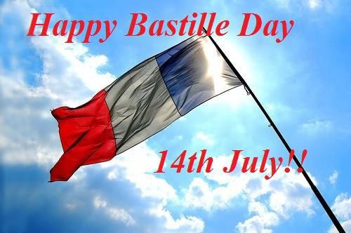 happy Bastille Day 14th july french flag