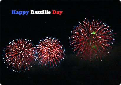happy Bastille Day fireworks show