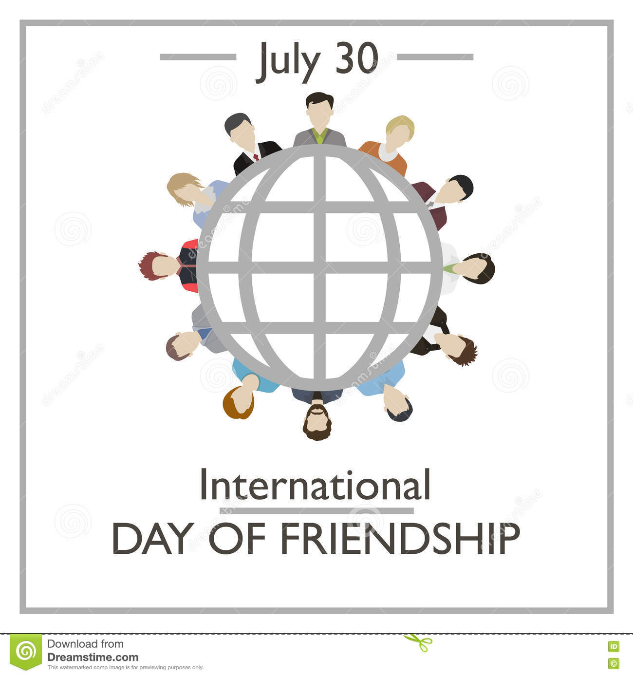 international day of friendship illustration