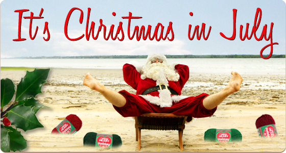 it’s Christmas in July relaxing santa claus