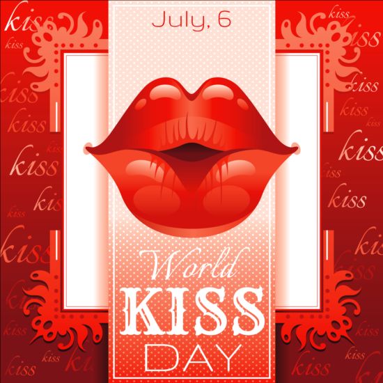 july 6 world kiss day card