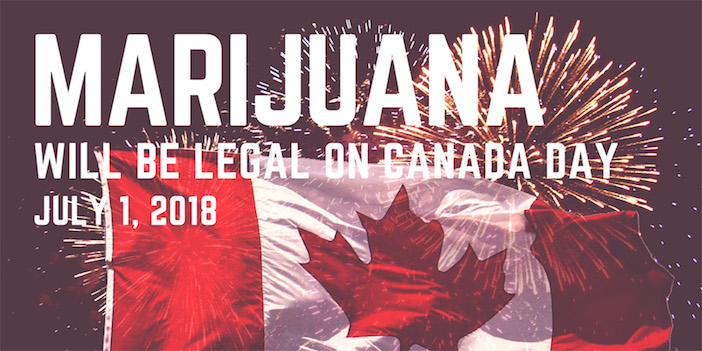 marijuana will be legal on Canada Day july-1-2018