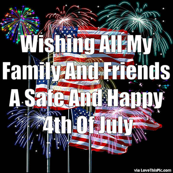 wishing all my family and friends a safe and happy 4th of july glitter