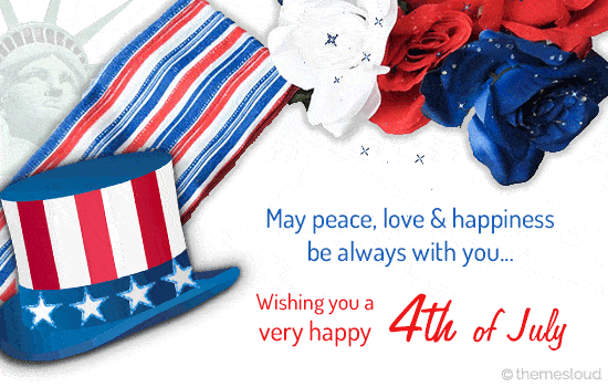 wishing you a very happy 4th of july animated ecard