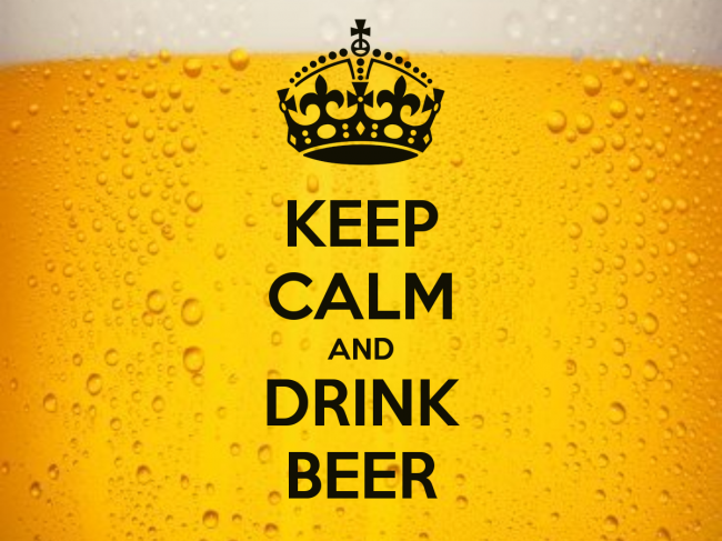 Keep calm and drink beer international beer Day