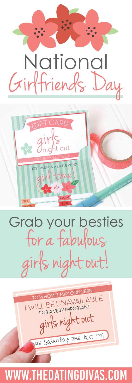 National Girlfriends Day greeting card