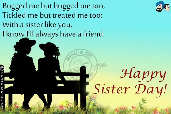 happy Sister’s Day wishes for sister