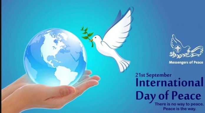 21st september International Day of Peace there is no way to peace. peace is the way