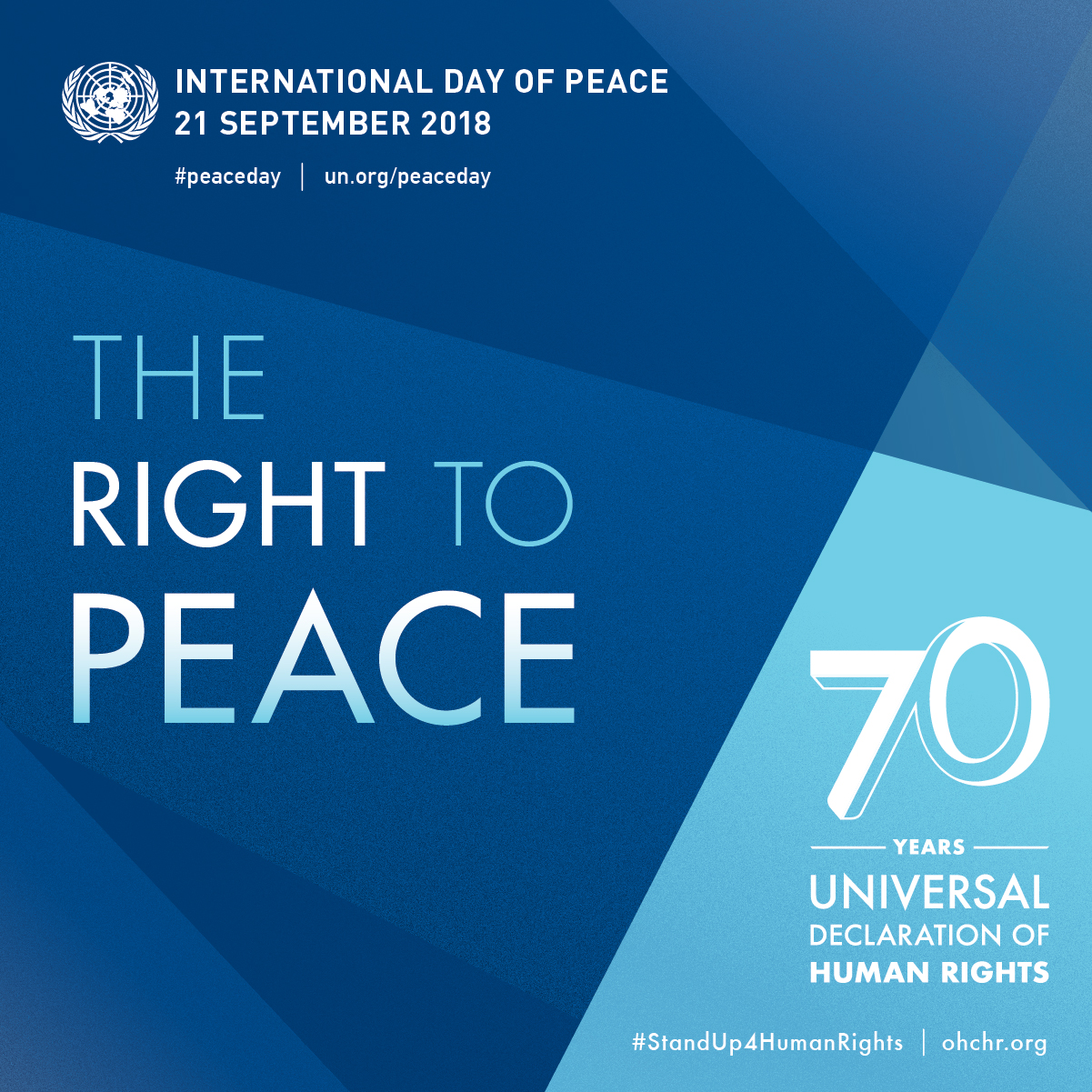 International Day of Peace 21 september 2018 the right to peace