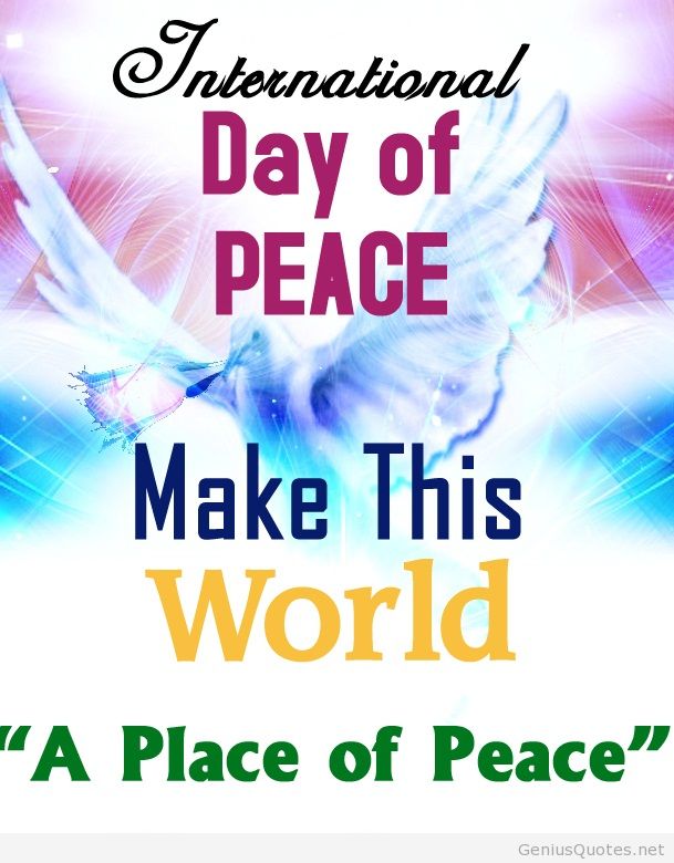International Day of Peace make this world a place of peace