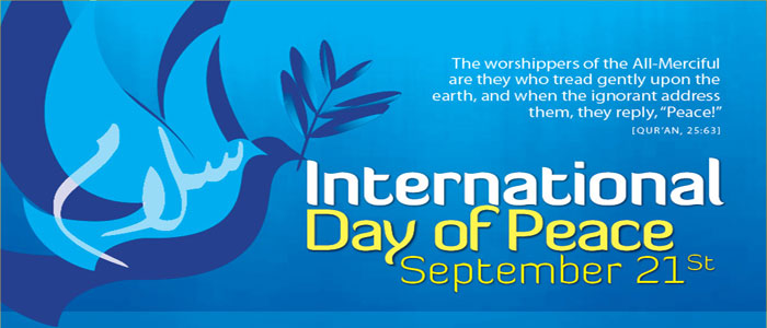 International Day of Peace september 21st
