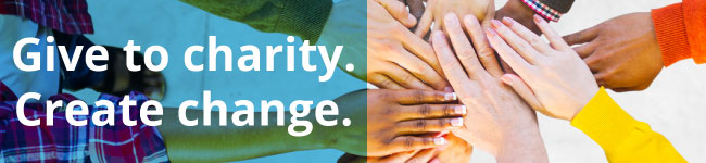 give to charity. create change. international day of charity