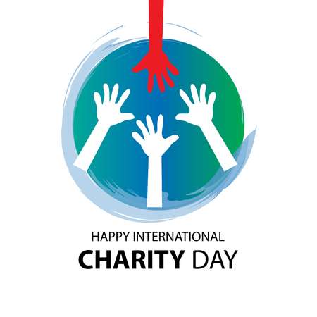 happy International charity day illustration